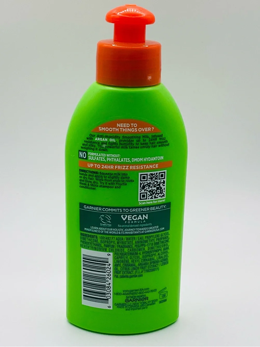 🌼4/$10🌼 Garnier Fructis Anti-Humidity Smoothing Milk Hair Treatment  - 5.1 fl oz